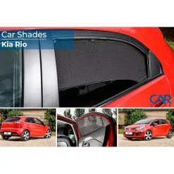 Online Kia Rio 5 deurs 2011-2016 - Zonneschermen achterportieren Autozonneschermen