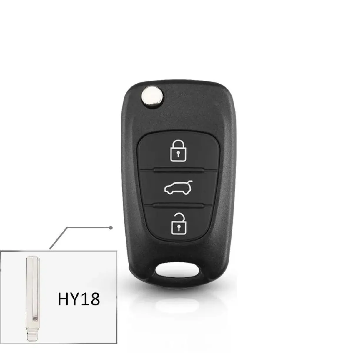 Hot Klapsleutelbehuizing 3 knops geschikt voor Hyundai Autosleutelhoesjes