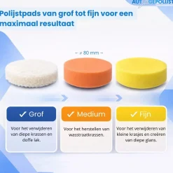 New Krasverwijderaar Pro Set - Polijstset - 10 Delig Auto Polijsten