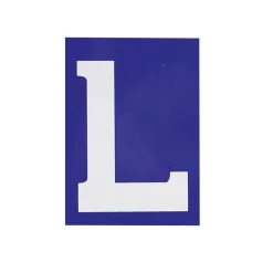L-sticker voor lesmotor 5x7 cm Markeringsborden & -Signalen