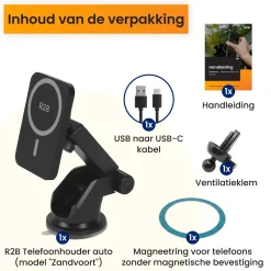 MagSafe Autohouder met Draadloos Opladen Telefoon & Tablethouders