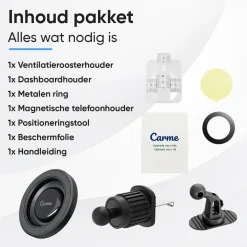 Sale MagSafe Telefoonhouder Auto - Zwart Telefoon & Tablethouders