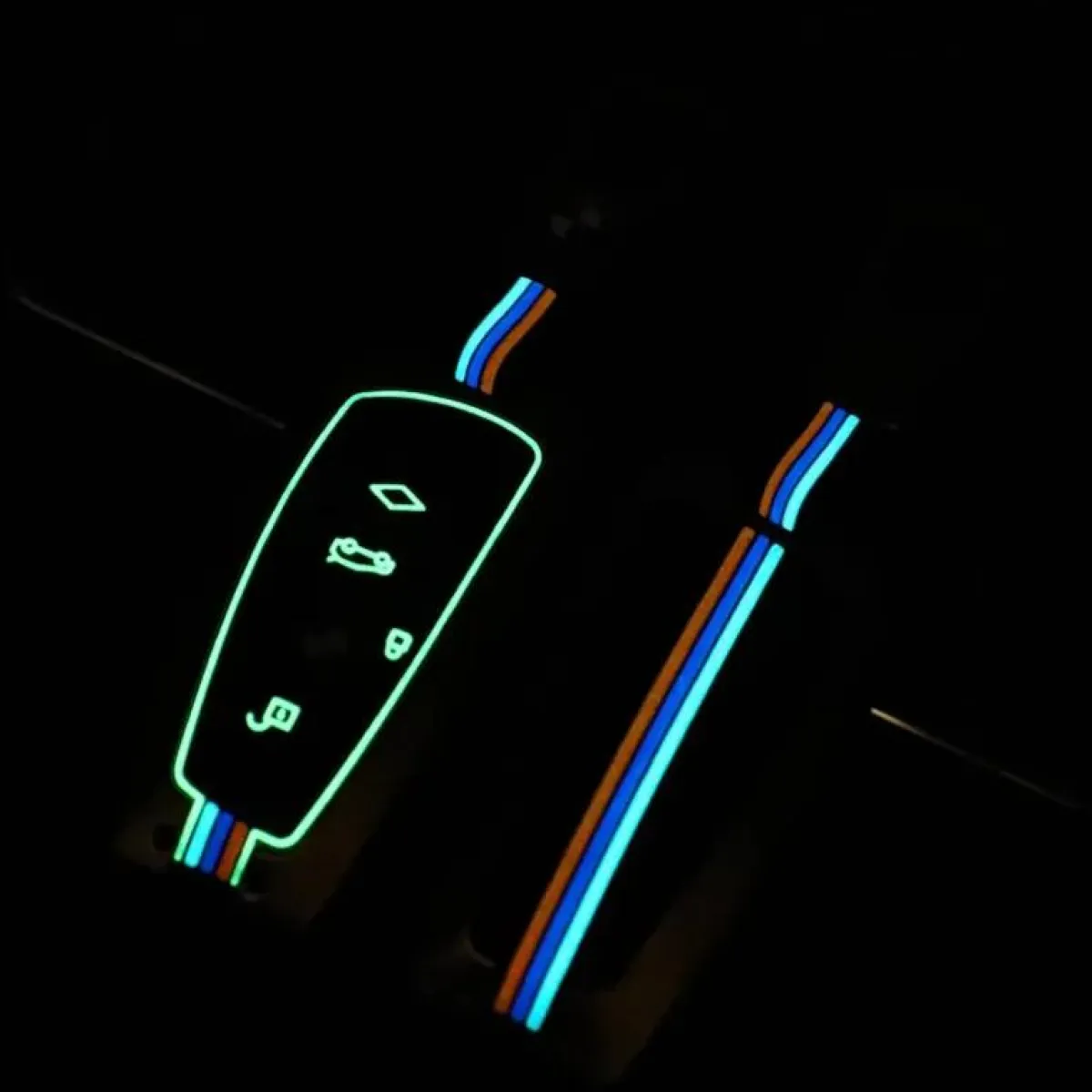 Hot Metalen Sleutelhoesje voor Bmw grijs A4 Autosleutelhoesjes