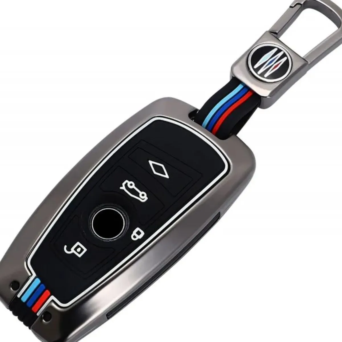 Hot Metalen Sleutelhoesje voor Bmw grijs A4 Autosleutelhoesjes