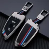 Clearance Metalen Sleutelhoesje voor Bmw grijs B4A Autosleutelhoesjes