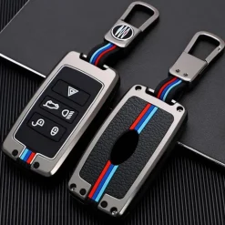 Metalen Sleutelhoesje voor Jaguar grijs B5 Autosleutelhoesjes