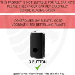 Metalen Sleutelhoesje voor Mazda grijs B3 Autosleutelhoesjes