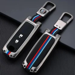 Discount Metalen Sleutelhoesje voor Mazda grijs A2 Autosleutelhoesjes