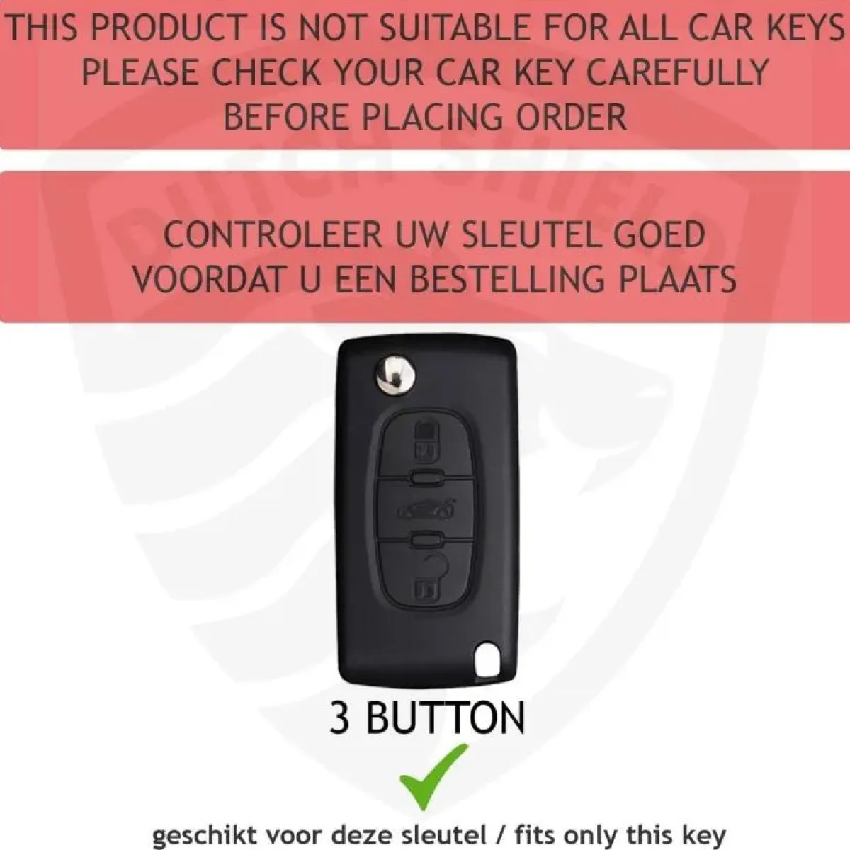 Hot Metalen Sleutelhoesje voor Peugeot grijs D3 Autosleutelhoesjes