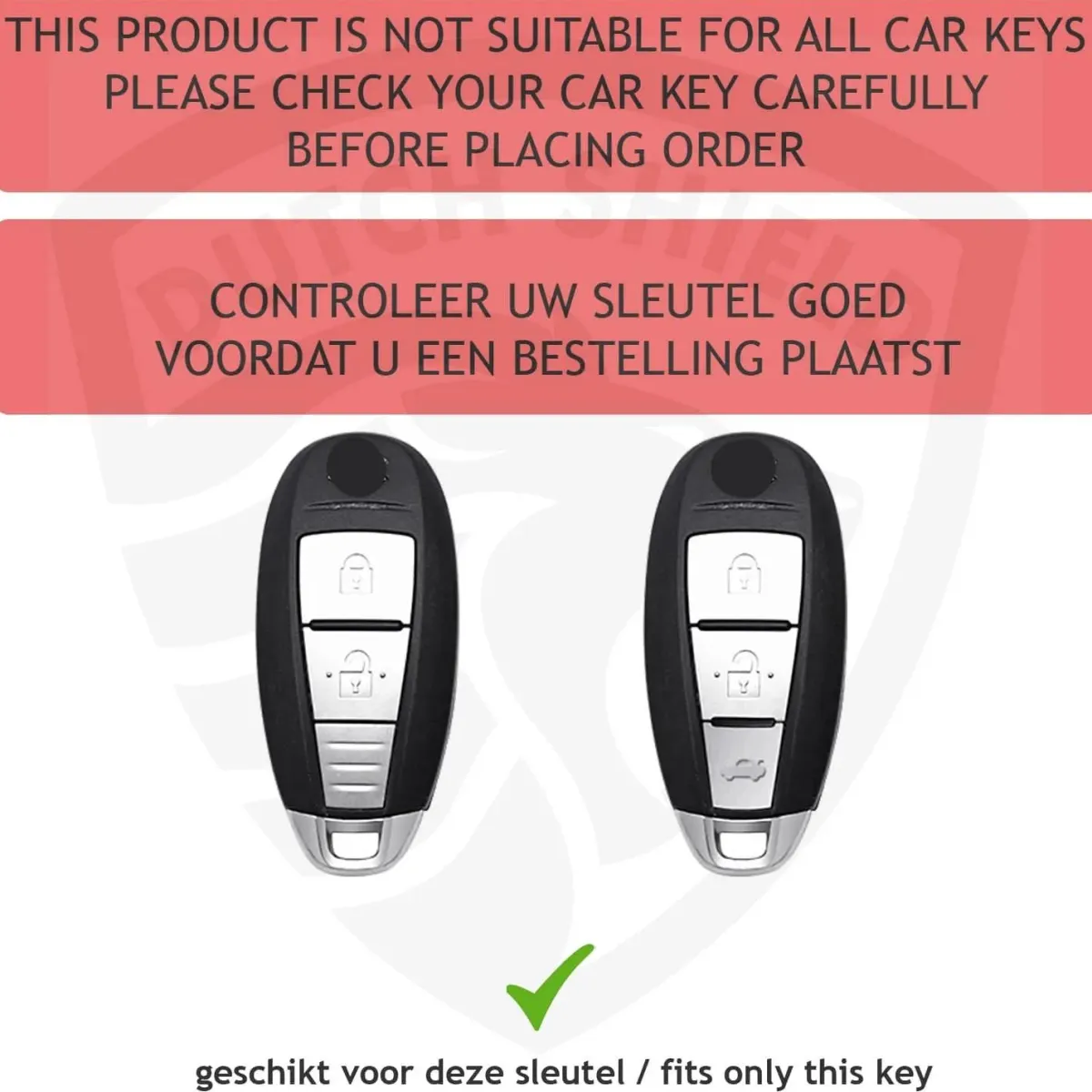 Discount Metalen Sleutelhoesje voor Suzuki grijs A3A Autosleutelhoesjes