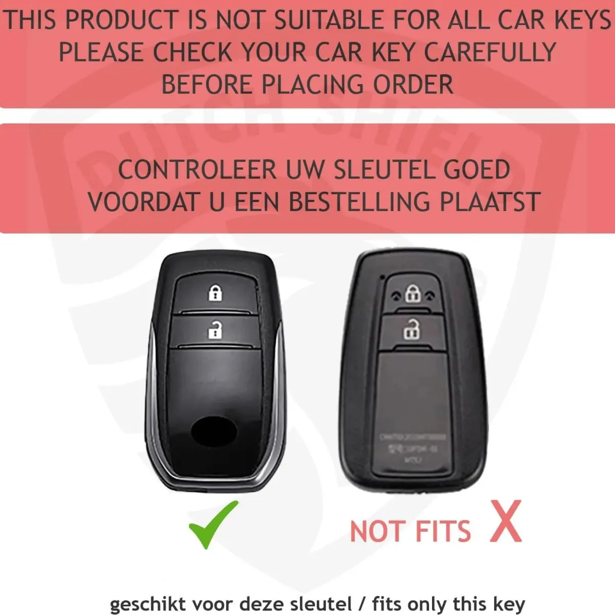 New Metalen Sleutelhoesje voor Toyota grijs A2 Autosleutelhoesjes