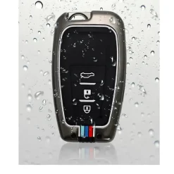New Metalen Sleutelhoesje voor Toyota grijs B3A Autosleutelhoesjes