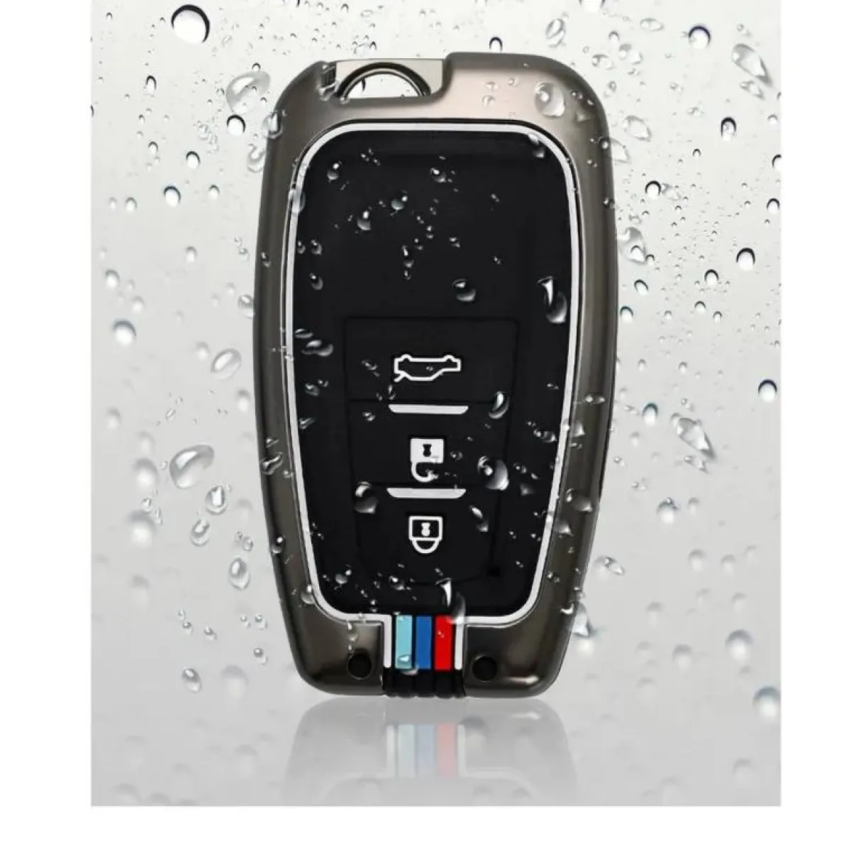 New Metalen Sleutelhoesje voor Toyota grijs B3A Autosleutelhoesjes