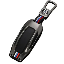 Outlet Metalen Sleutelhoesje voor Tesla Model X grijs B Autosleutelhoesjes