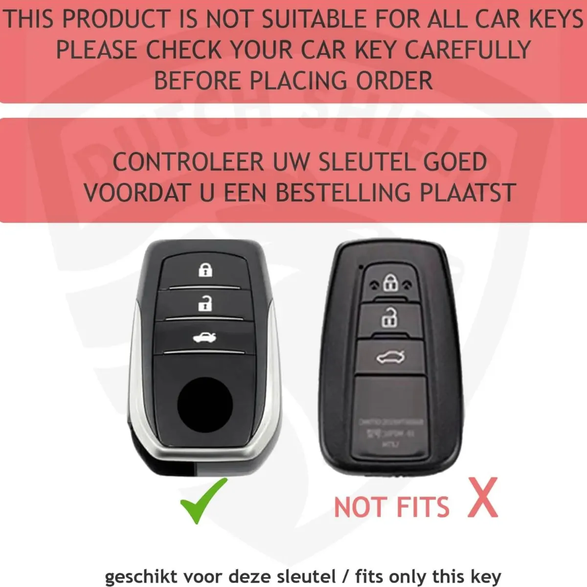 New Metalen Sleutelhoesje voor Toyota grijs A3 Autosleutelhoesjes