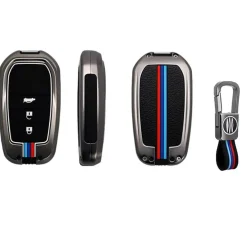 New Metalen Sleutelhoesje voor Toyota grijs A3 Autosleutelhoesjes