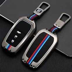 New Metalen Sleutelhoesje voor Toyota grijs A3 Autosleutelhoesjes