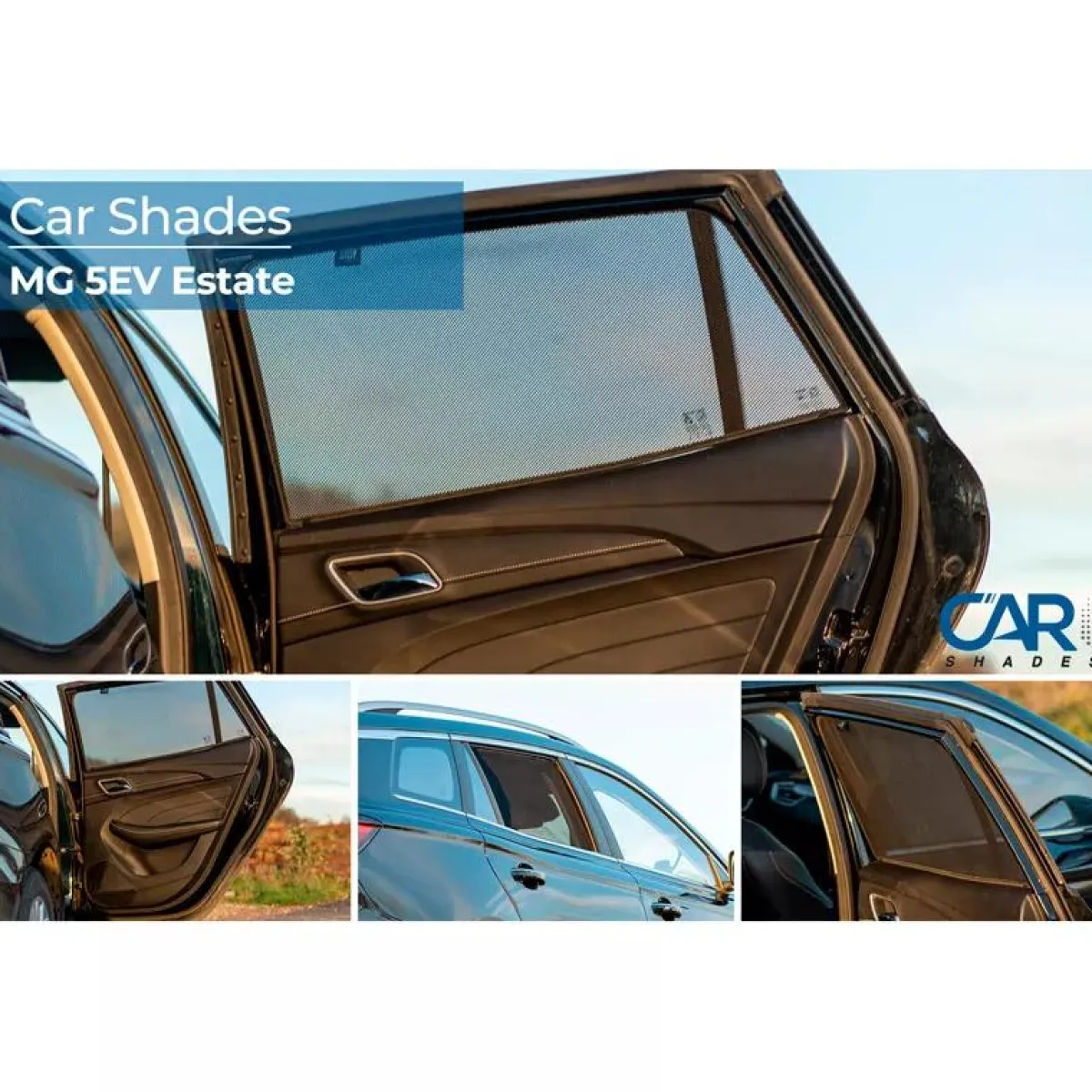 Discount MG 5 (EV) SW 2020 - Zonneschermen achterportieren Autozonneschermen