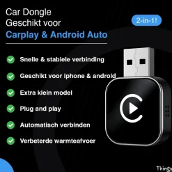 Hot Mini 2-in-1 CarPlay & Android Auto Dongle Draadloze Ontvangers