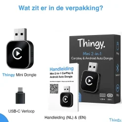 Hot Mini 2-in-1 CarPlay & Android Auto Dongle Draadloze Ontvangers