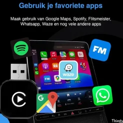 Hot Mini 2-in-1 CarPlay & Android Auto Dongle Draadloze Ontvangers