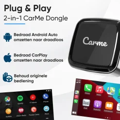 Sale Mini 2-in-1 CarPlay & Android Auto Dongle V3 Draadloze Ontvangers