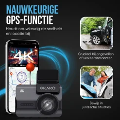 New M68 4K 2CH Wifi GPS 32gb dashcam Dashcams
