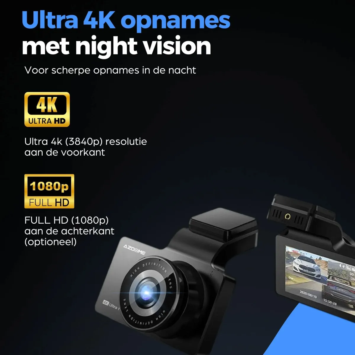 Clearance M63 Lite True 4K Wifi dashcam Dashcams