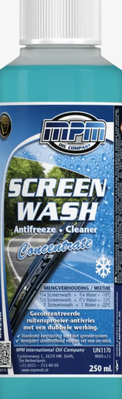 250 ml winter ruitensproeiervloeistof Oliën & Vloeistoffen