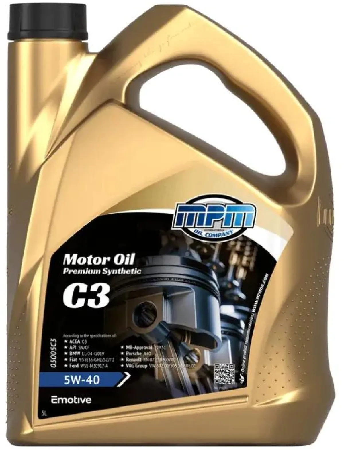 Sale Motorolie 5w40 c3 premium synthetic | 5 liter Oliën & Vloeistoffen