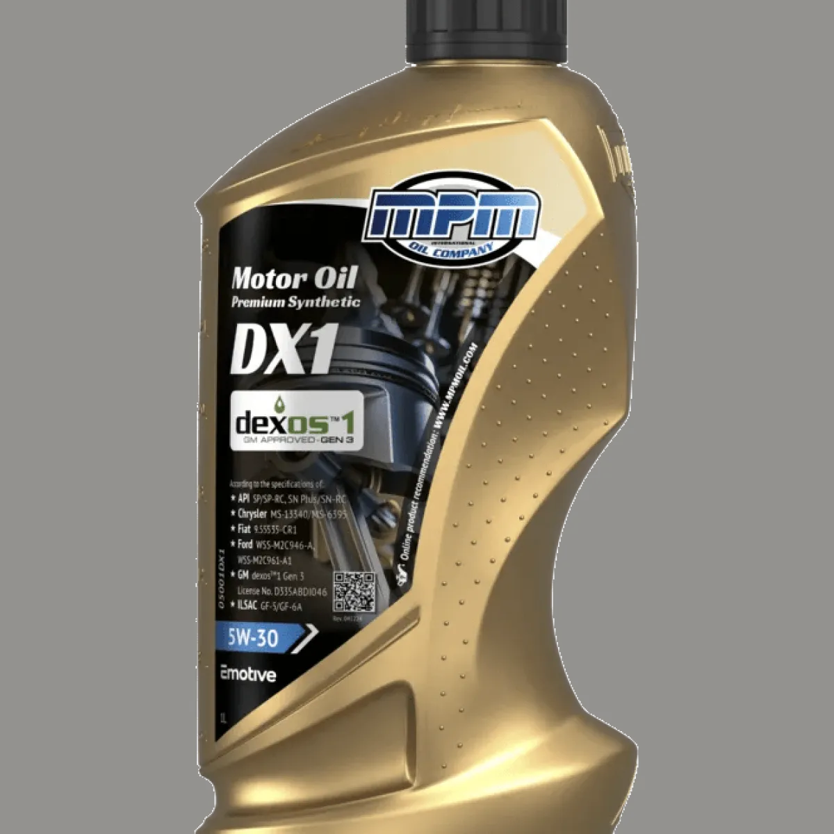 Online Motorolie 5w30 dexos1 premium synthetic | 1 Oliën & Vloeistoffen