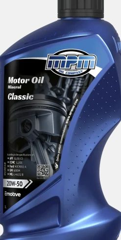 Motorolie 20w50 multi grade classic | 1 liter Oliën & Vloeistoffen