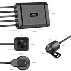 MT1 2CH Dual Wifi GPS 32gb motor dashcam Dashcams