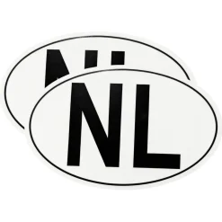 Online NL sticker landcode 2X Markeringsborden & -Signalen