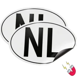 Clearance NL sticker magneet landcode 2X Markeringsborden & -Signalen