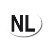 Outlet NL sticker wit Markeringsborden & -Signalen