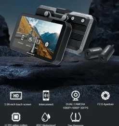 Clearance N1 Pro 2CH Wifi GPS Carplay monitor en dashcam Dashcams