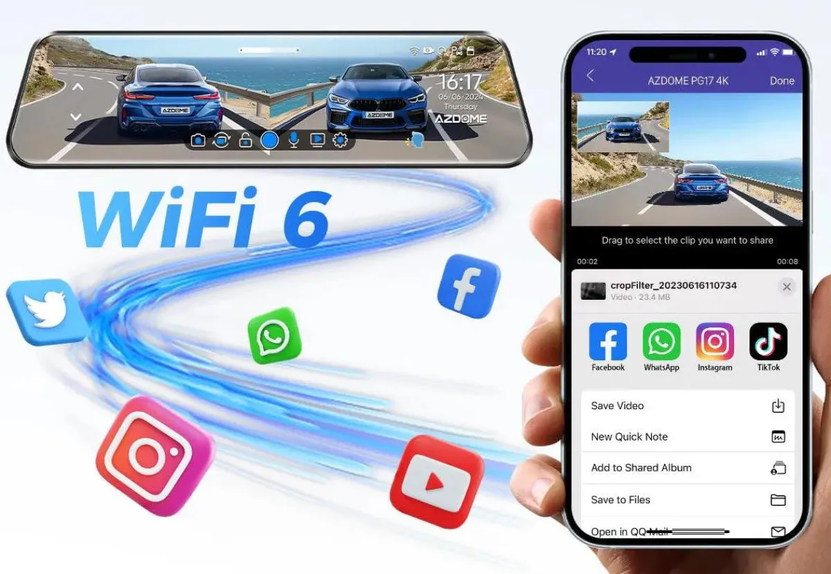 Sale PG17 Max 4K 2CH Wifi GPS 64gb dashcam Dashcams