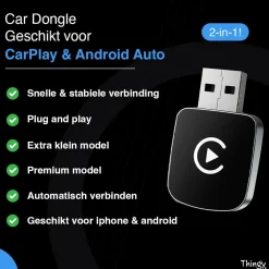 Sale Premium 2-in-1 CarPlay & Android Auto Dongle Draadloze Ontvangers