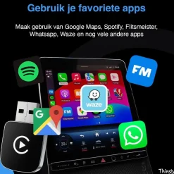 Sale Premium 2-in-1 CarPlay & Android Auto Dongle Draadloze Ontvangers