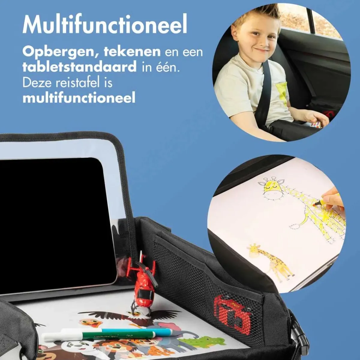 Online Reistafel met Tablethouder Organizers