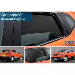 Clearance Renault Captur 5 deurs 2013 - Zonneschermen achterportieren Autozonneschermen