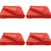 New Rood Soft Microvezeldoek 4 stuks Auto Poetsen