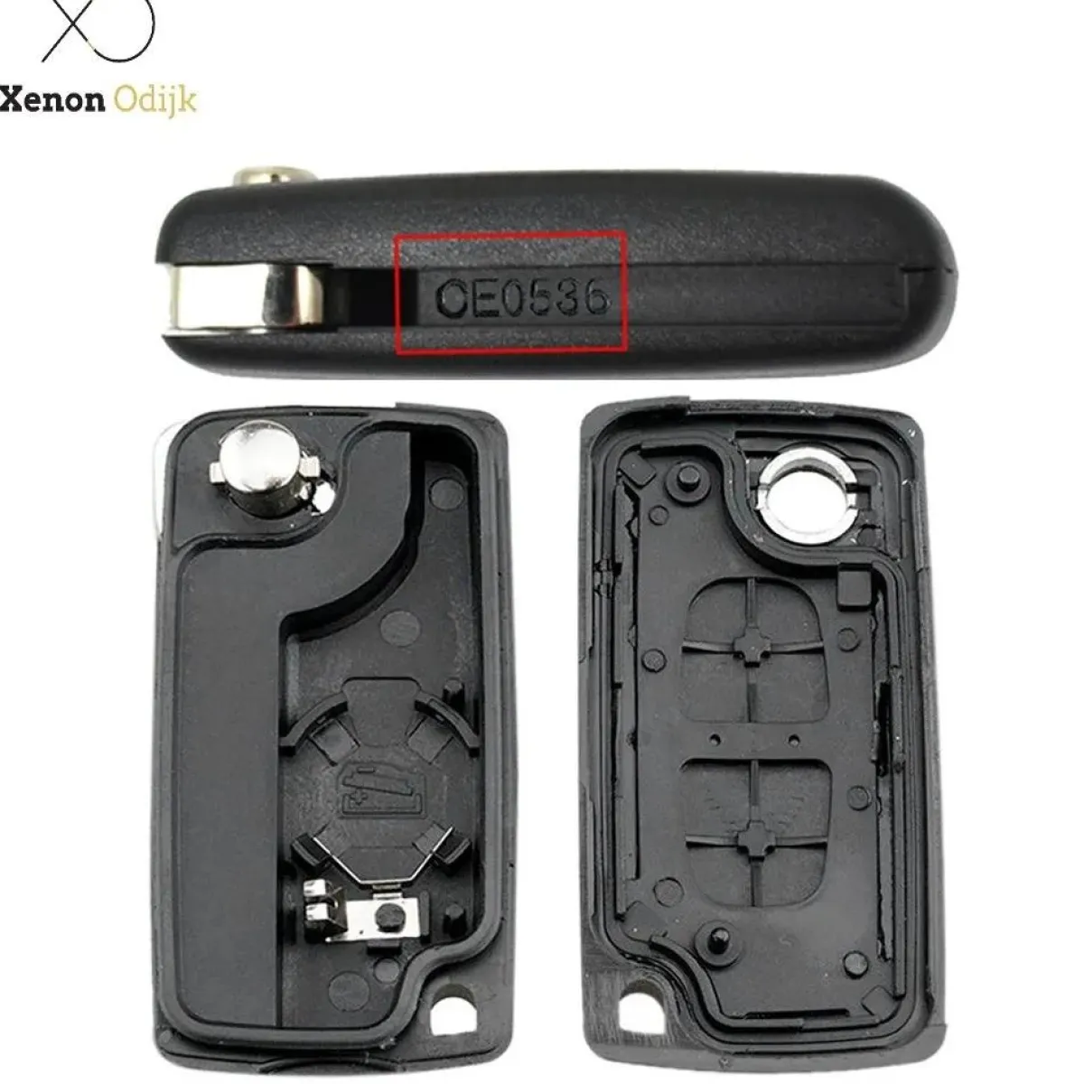 Discount Sleutelbehuizing 3 knops geschikt voor Peugeot Autosleutelhoesjes