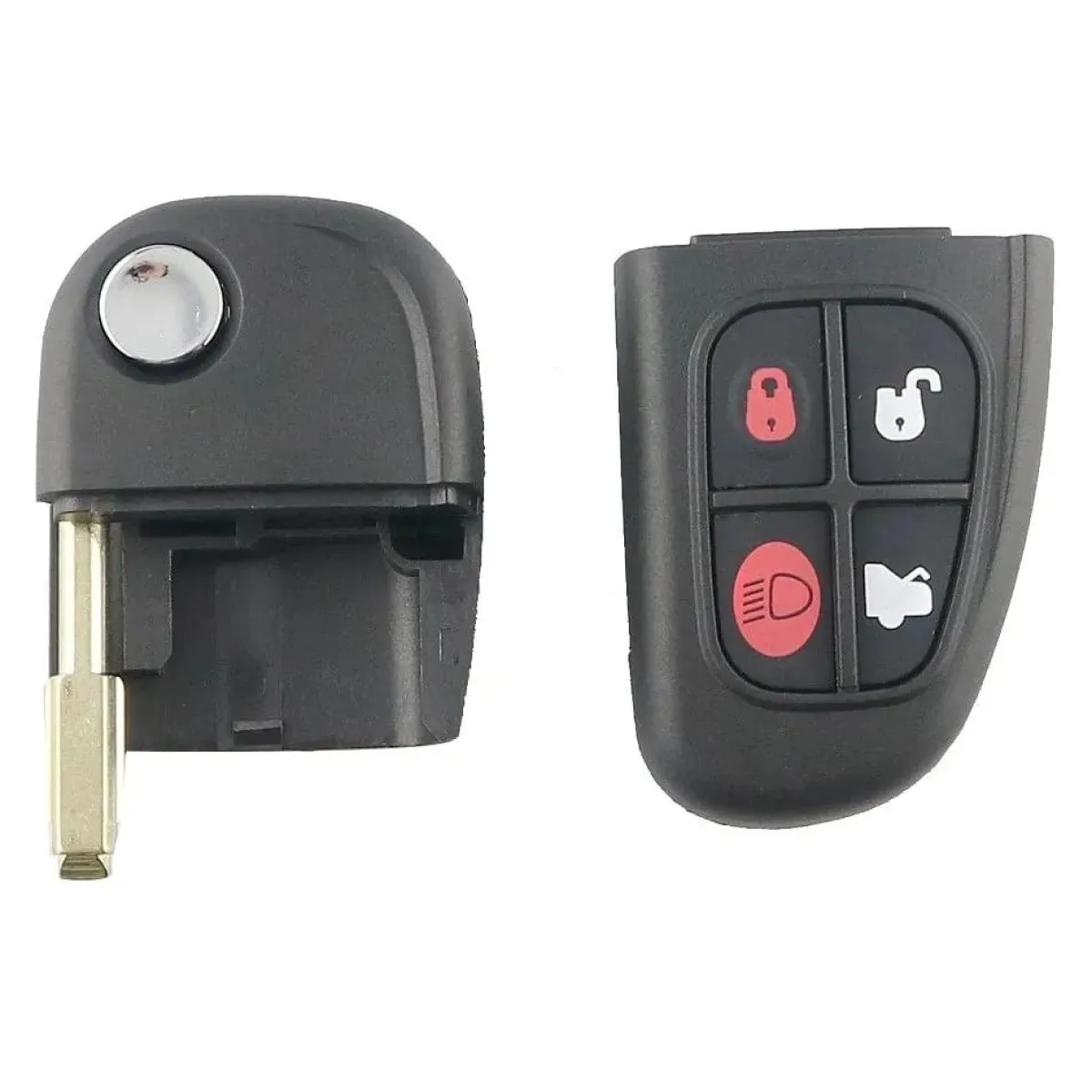 Discount Sleutelbehuizing 4 knops geschikt voor Jaguar Autosleutelhoesjes