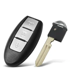 Hot Sleutelbehuizing 3 knops geschikt voor Nissan Autosleutelhoesjes