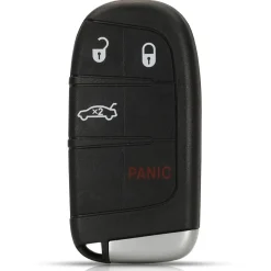 New Sleutelbehuizing 4 knops geschikt voor Fiat Autosleutelhoesjes