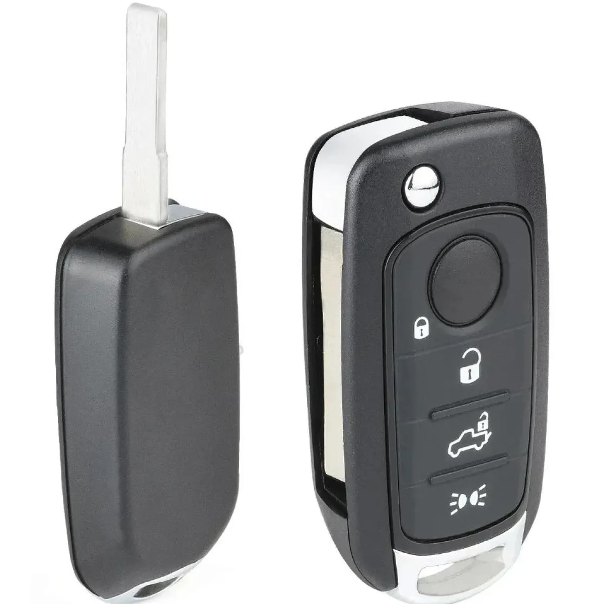 Sleutelbehuizing 4 knops geschikt voor Fiat Autosleutelhoesjes