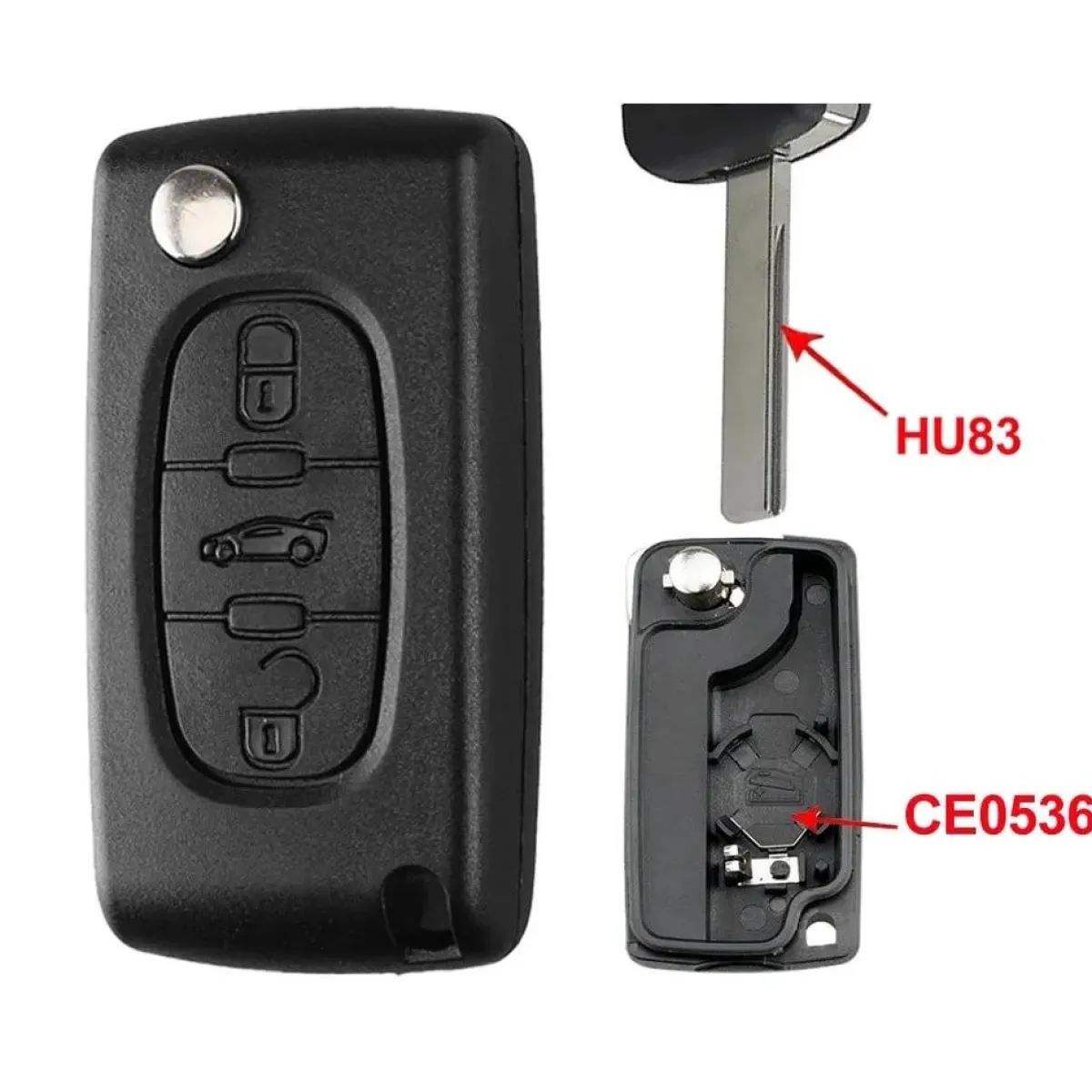 Hot Sleutelbehuizing voor Citroen/Peugeot/Fiat Autosleutelhoesjes