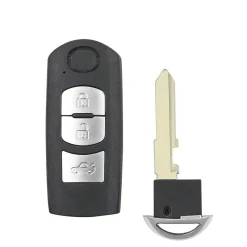 Outlet Smart key behuizing 3 knops geschikt voor Mazda Autosleutelhoesjes